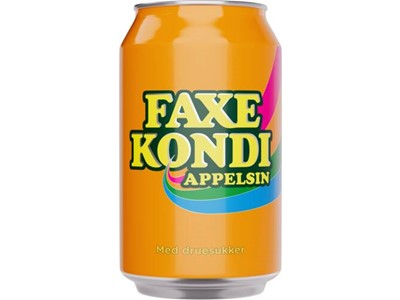 Faxe Kondi Appelsin dåse 33 cl 24 stk.