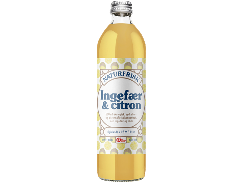 Saft Ingefær/Citron 50 cl