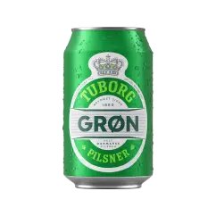 Tuborg Pilsner Dåse 33 cl. 24 stk. - Øl: flasker/dåser