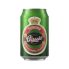 Tuborg Classic dåse 33 cl. 24 stk. - Øl: flasker/dåser