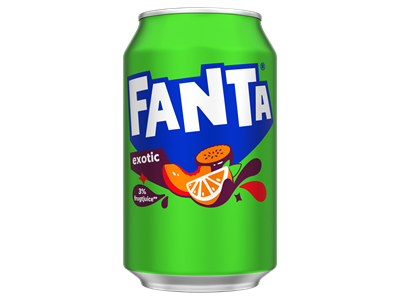 Fanta Exotic dåse 33 cl. 24 stk. 