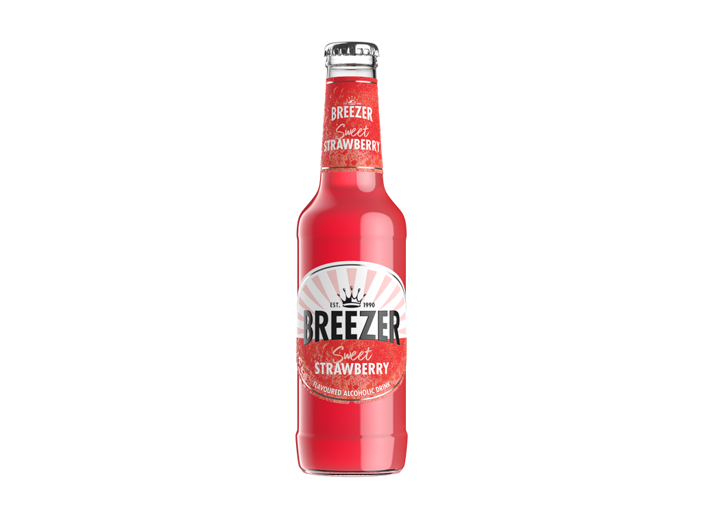 Bacardi Breezer jordbær  27 cl. 24 stk