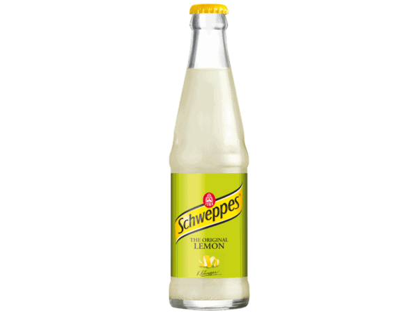 Schweppes Lemon 25 cl.Flasker 30 stk.
