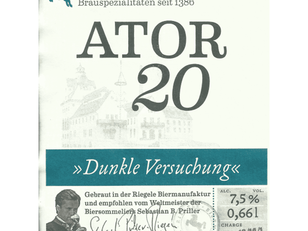 Riegele Ator (Strong lager), 20 ltr.