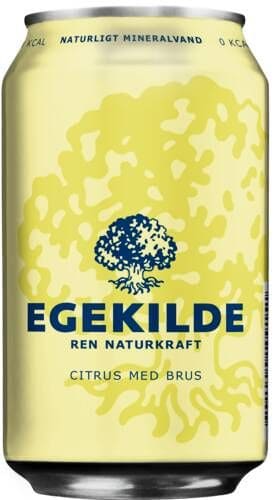 Egekilde Citrus dåse 33 cl. 24 stk.