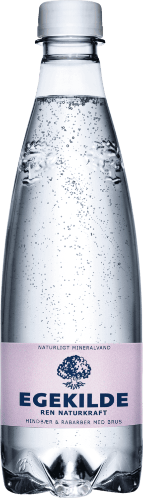 Egekilde Hindbær/Rabarber 50 cl. 24 stk.