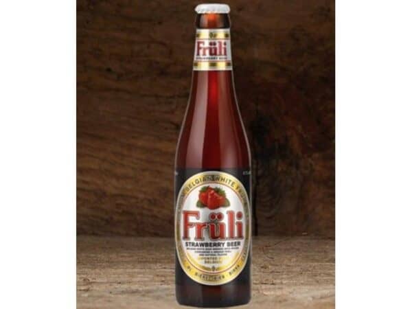 Frulii Jordbærøl 33 cl. 24 stk.