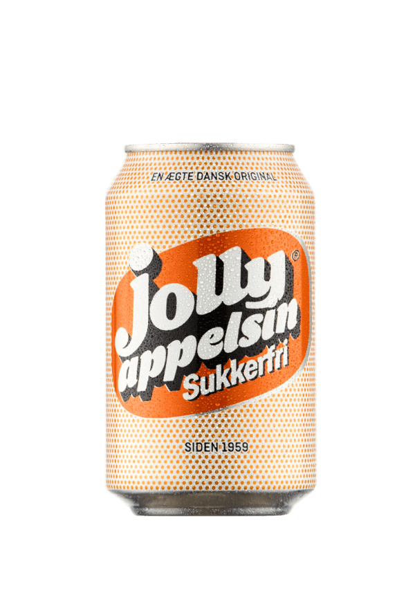 Jolly Appelsin light dåse 33 cl.18 stk.