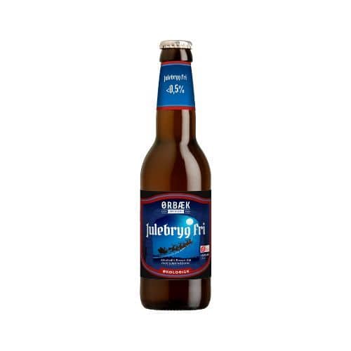Ørbæk Julebryg Fri 33 cl. 12 stk. Øko