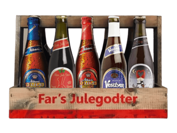 Træ/Fars Julegodter m/10x33 cl