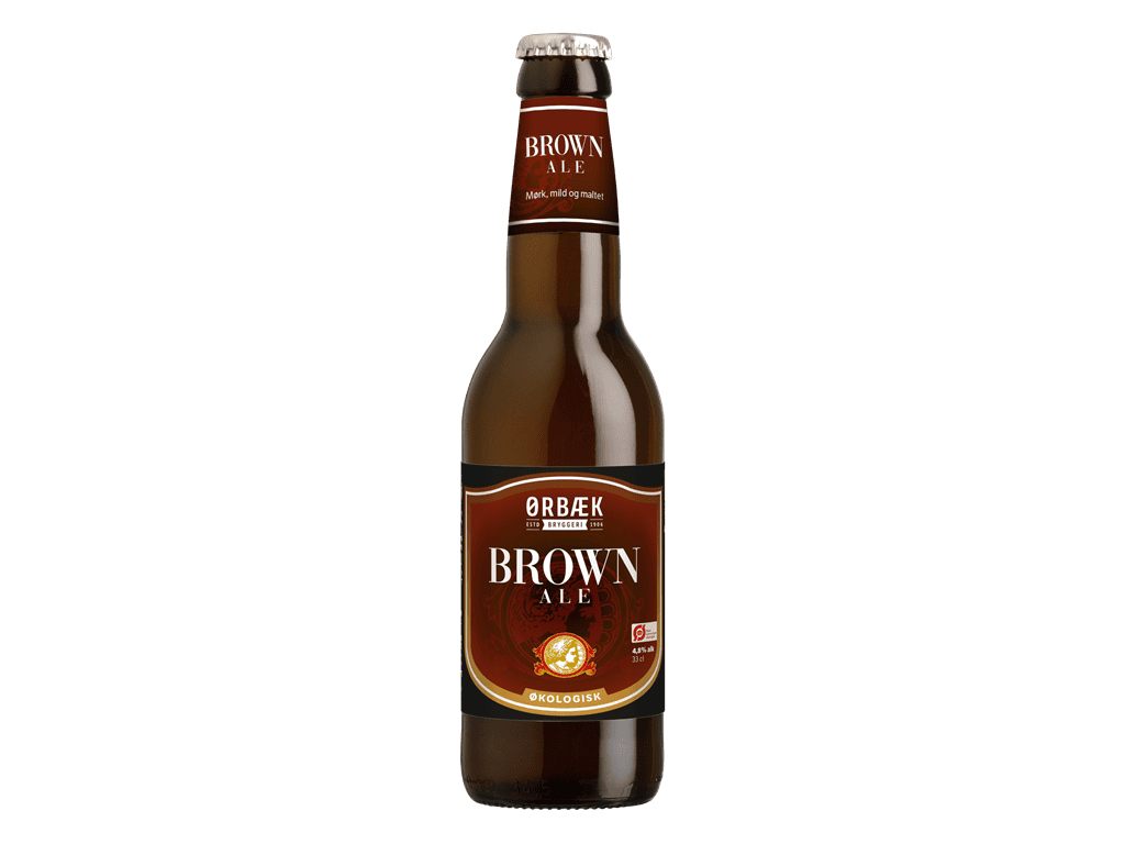 Ørbæk Brown Ale øko 33 cl. 12 stk.