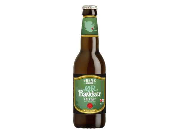Ørbækker Pilsner øko 33 cl. 12 stk.