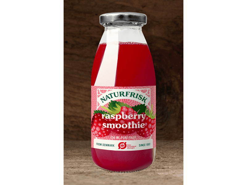 Ørbæk Smoothie Hindbær øko25cl 12st